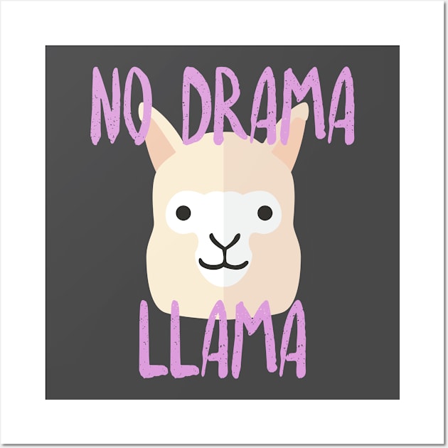 No Drama Llama Wall Art by cocorf